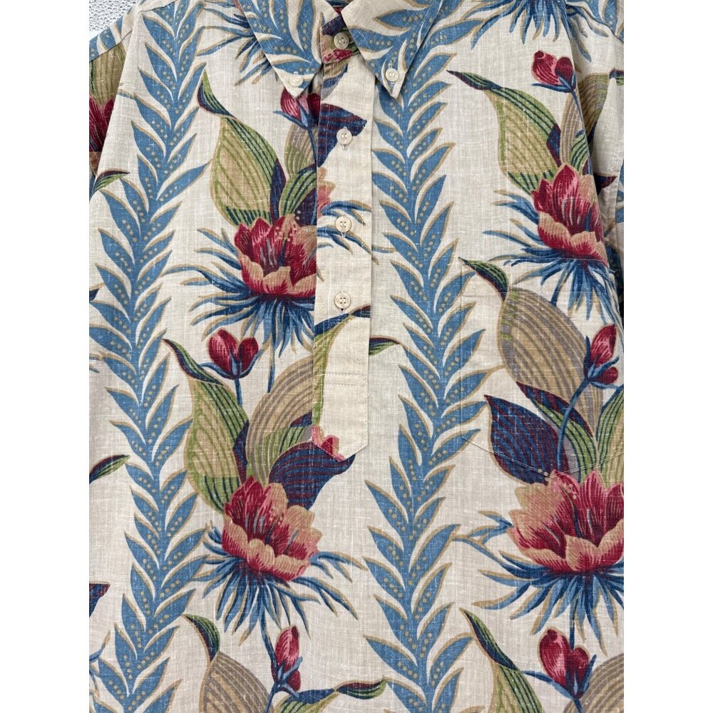 Reyn Spooner Hawaiian Shirt XL Floral Print‎ Short Sleeve Button-Up - Picture 3 of 7